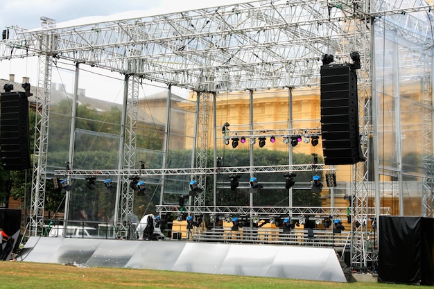 Foto escenario de música para concierto