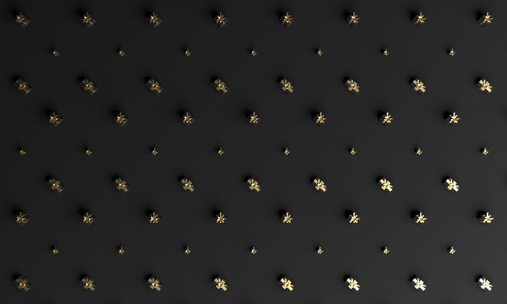 Escenario de producto de tema verde navideño con árbol y estrellas para promoción o banner ilustración 3d Foto Premium