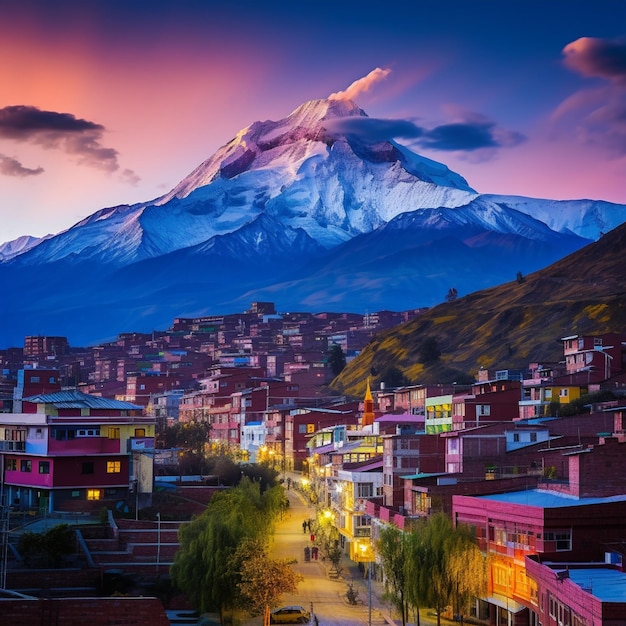 Un escenario vibrante y cautivador en La Paz, Bolivia