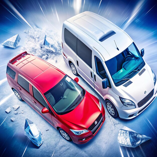 Escenarios de choque de alto impacto de choque automovilístico