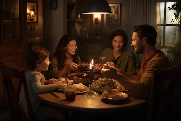 Escenas de comidas familiares