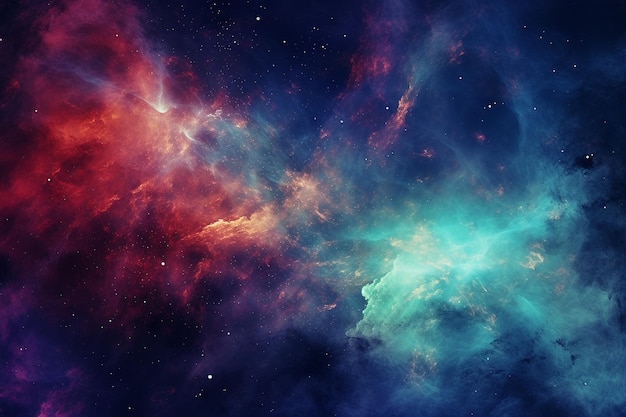 Escenas fantásticas de galaxias espaciales con fondo abstracto de la ciencia de las nebulosas