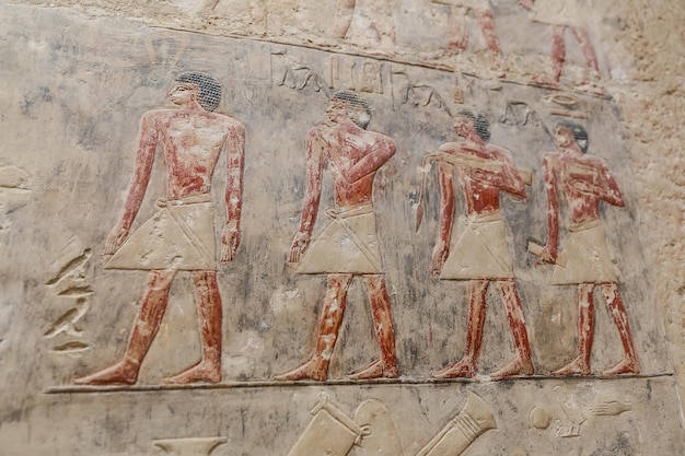 Escenas en la necrópolis de Saqqara El Cairo Egipto