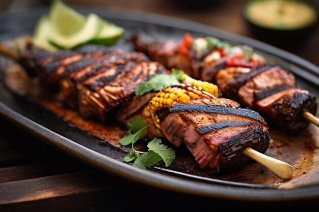 Escenas a la perfección de la artesanía mexicana de la barbacoa