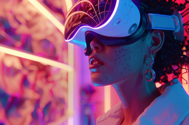 Escenas de personas interactuando con la realidad virtual