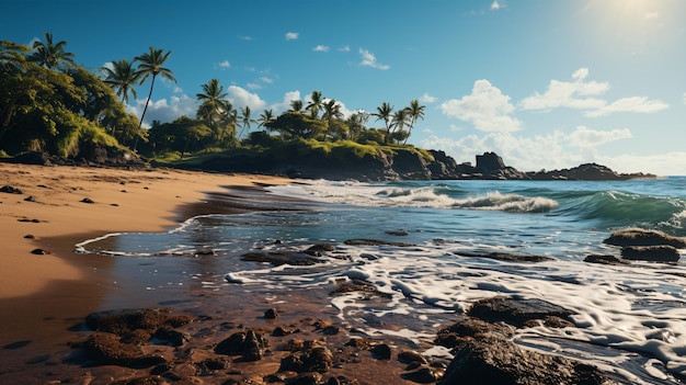 Escenas tropicales del destino de playa de América Latina Colombia Paisaje de viajes de América del Sur