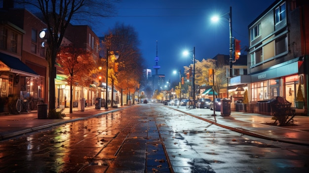 Escenas urbanas animadas y bulliciosas con iluminación realista.