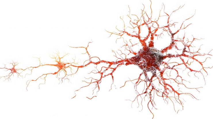 Foto esclerose lateral amiotrófica isolada em fundo branco espaço para legendas