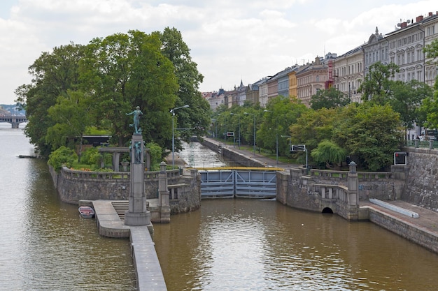 La esclusa de Smichov en Praga