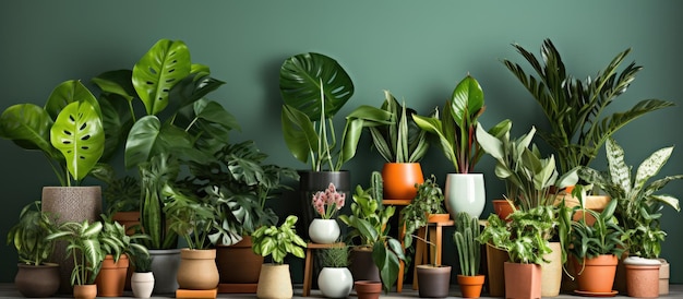 Foto escolhas de plantas de interior