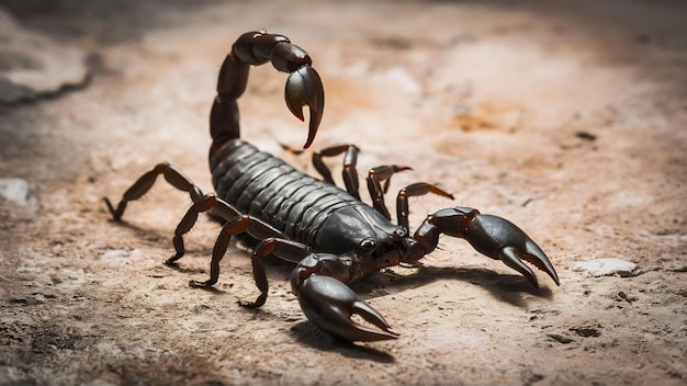 Escorpião isolado em branco