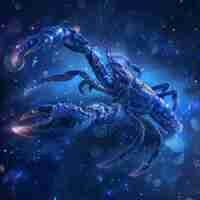 Foto escorpião signo do zodíaco símbolo do horóscopo astrologia mágica escorpiões escorpiãos no fantástico céu noturno