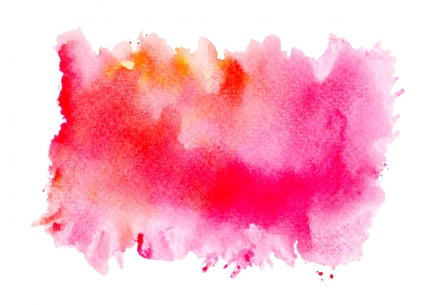 escova aquarela rosa em papel.