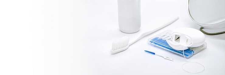 Escova de dentes Oral Care escova de fio dental para limpeza de espaços interdentais enxaguante bucal e espelho cosmético