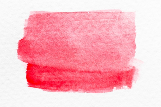 Escova de desenho vermelho aquarela mão