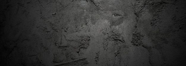 Escove arranhões na parede Paredes escuras assustadoras, textura de cimento de concreto preto ligeiramente leve para fundo