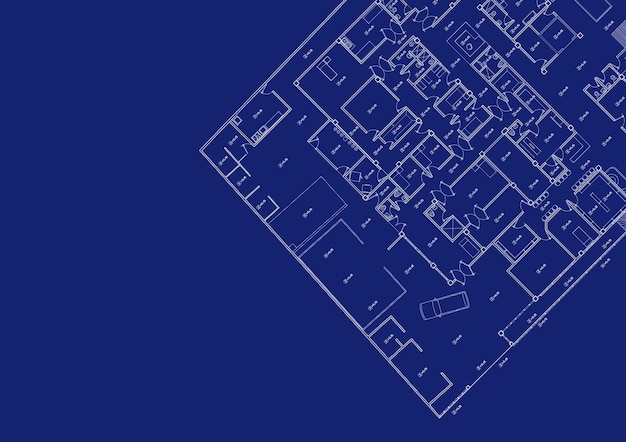 Foto escreva uma arquitetura blueprint para a construção