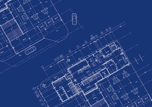 Escreva uma arquitetura blueprint para a construção