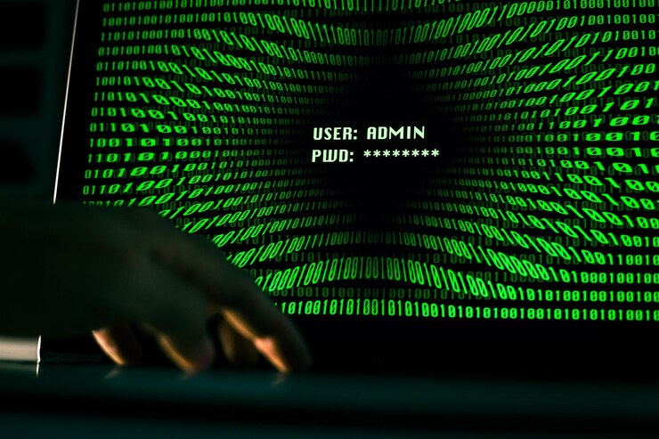 Foto escribir a mano en un teclado portátil números verdes en la pantalla inicio de sesión exitoso con usuario y contraseña