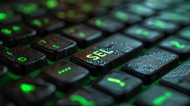 Foto escribir una palabra vender en el teclado baton