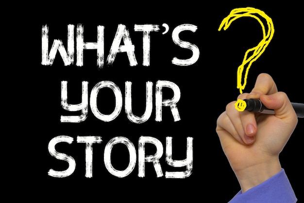 Escribir el texto a mano: ¿Cuál es tu historia?