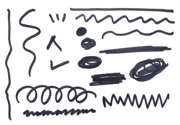 Escripturas desenhadas com marcador preto sobre fundo branco