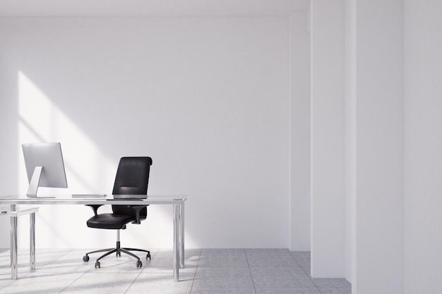 Escritório minimalista do CEO