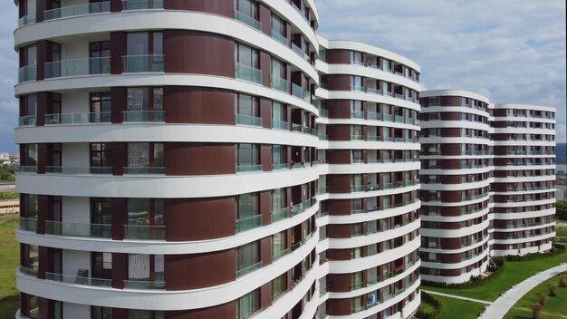 Escritório moderno ou edifício residencial fundo