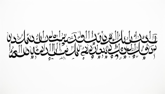 una escritura de veinte palabras en árabe con fondo blanco