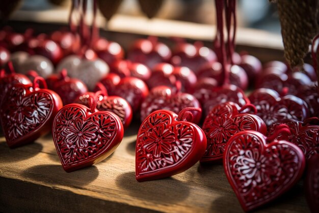 Escucha la forma de los adornos para el día de San Valentín