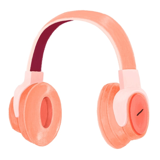 Escuchadores rosados pegatinas png música fondo transparente