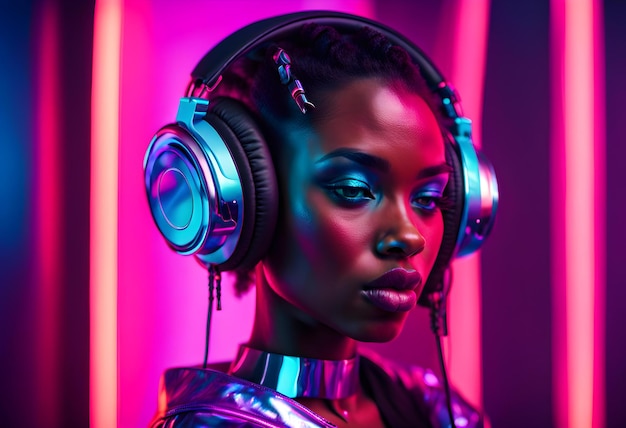 Escuchos cyberpunk para mujeres negras