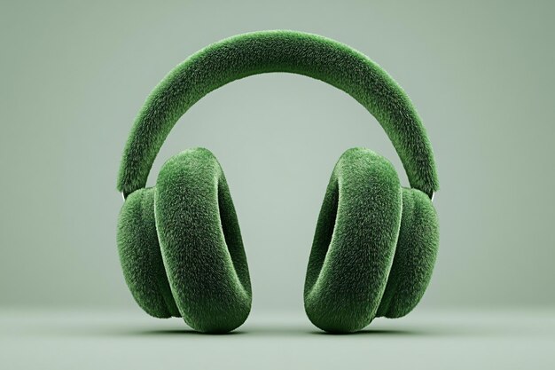 Escuchos de hierba verde