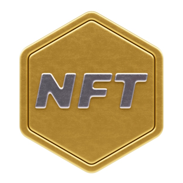 Foto escudo 3d nft