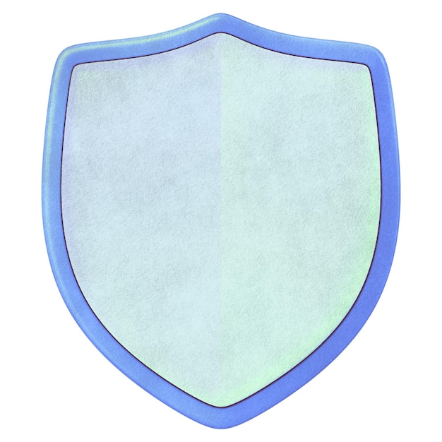 Escudo azul pegatina empresarial png de fondo transparente