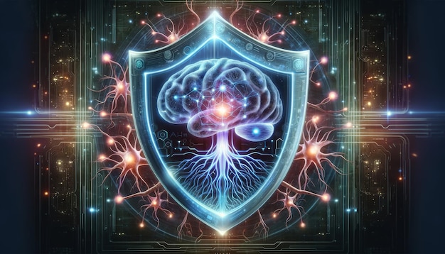 Escudo de ciberseguridad para neuronas