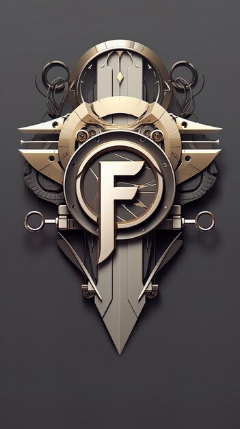 un escudo con una letra f en él que dice f