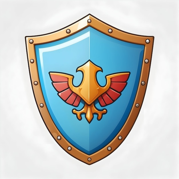 Foto escudo prateado escudo branco escudo azul escudo vermelho escudo medieval escudo real escudo em branco s