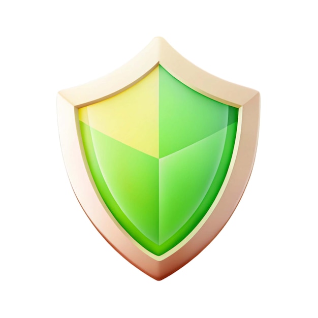 un escudo verde con un triángulo amarillo en él