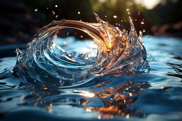 Escultura en el agua