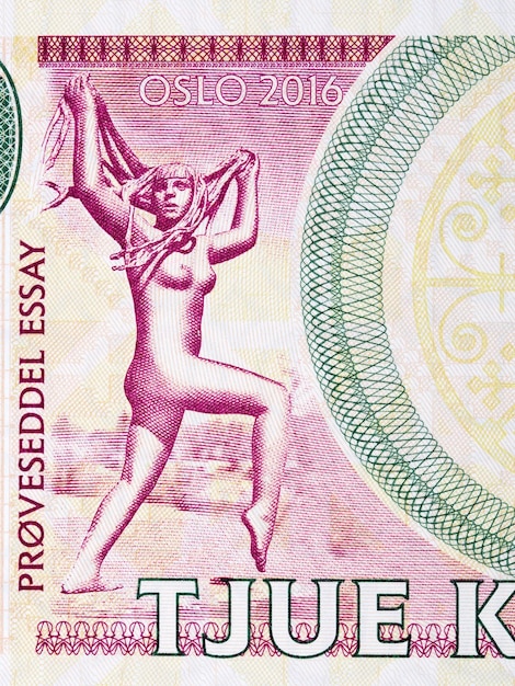 Escultura de Gustav Vigeland de dinheiro