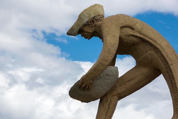 Escultura do monumento na cidade de Boa Vista Brasil