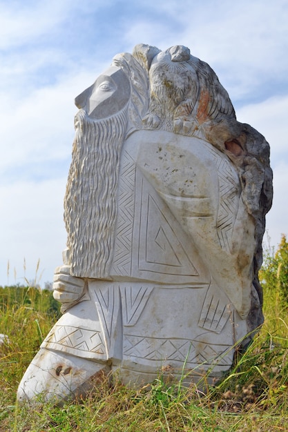 Foto escultura no parque