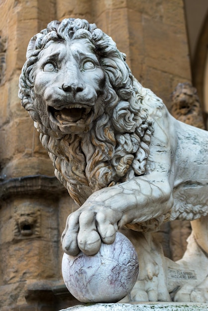 Escultura del Renacimiento en Piazza della Signoria en Florencia