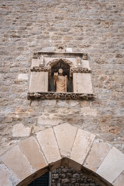 Escultura Saint Blaise Dubrovnik Old City Croácia