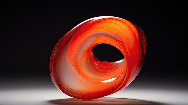 Una escultura de vidrio de dale chihuly está hecha por el artista de vidrio robert burns.