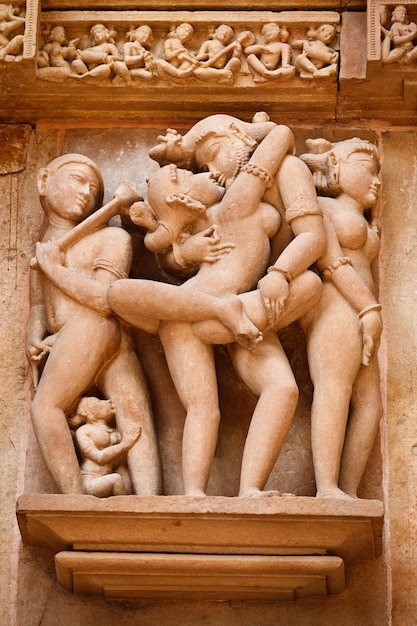 Esculturas eróticas Khajuraho India