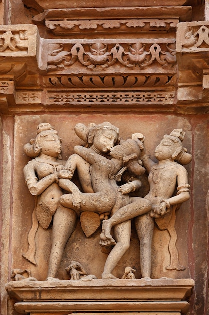 Esculturas eróticas Khajuraho India