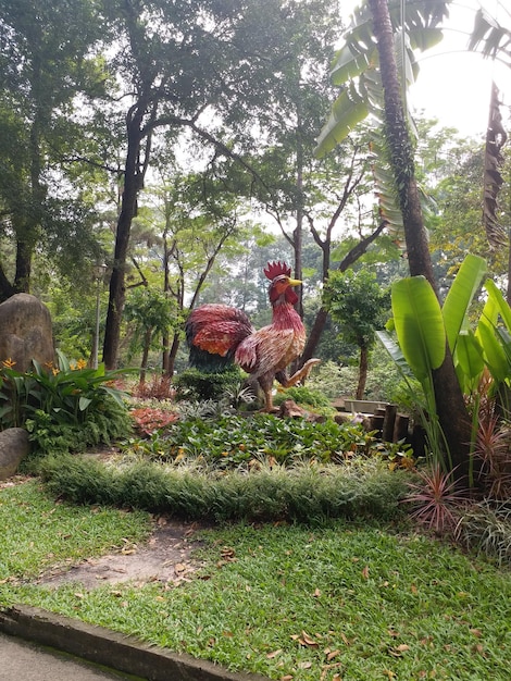 Foto esculturas no zoológico do vietnã