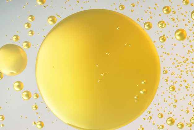 esencia cosmética de oro de lujo moléculas de burbujas líquidas antioxidante de burbuja líquida